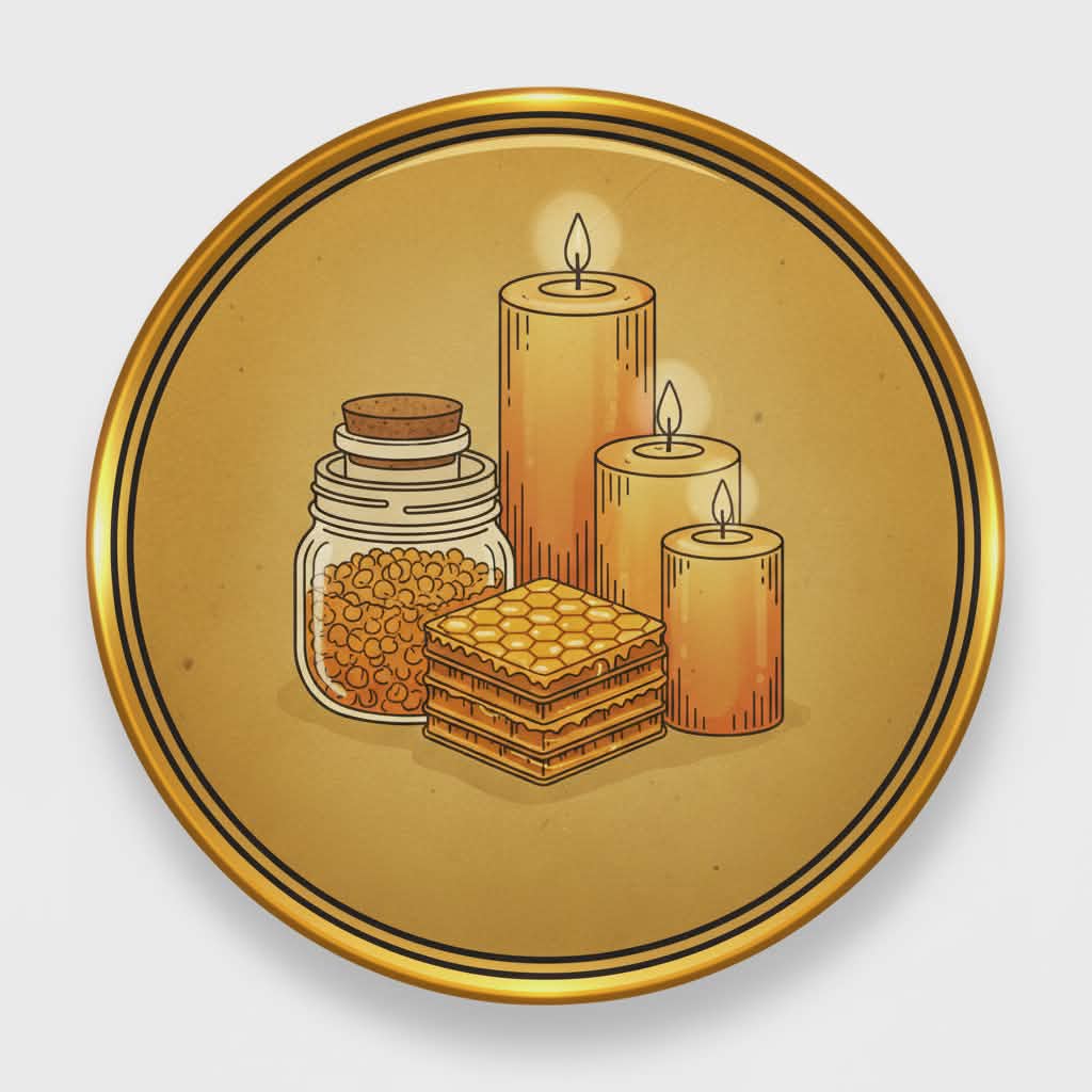 Bičių vaško žvakės