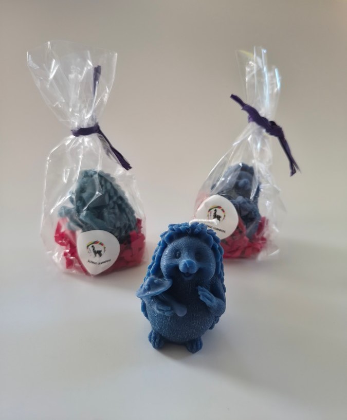 Bičių vaško žvakė Ežys