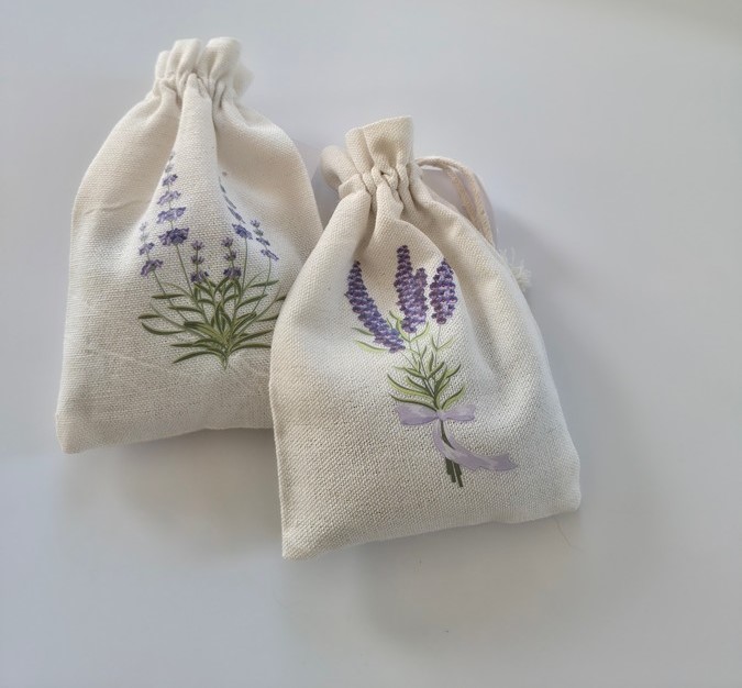 Levandų maišelis Baltas